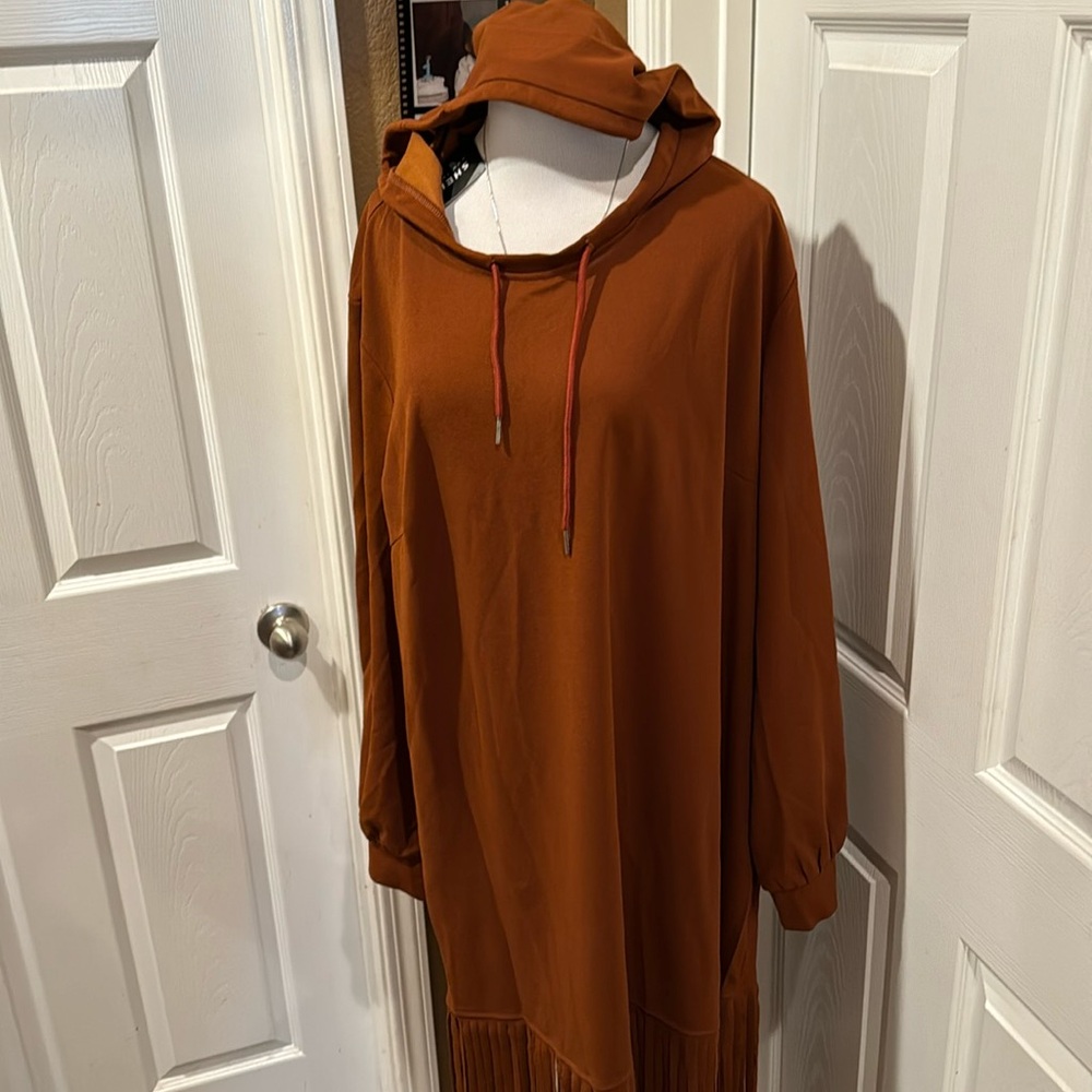 Hooded Fringe Dress - image 1